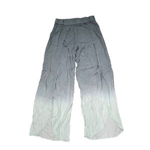 Anthropopologie YF& Broke Pants Size Small beachy Green ombre Split A003439